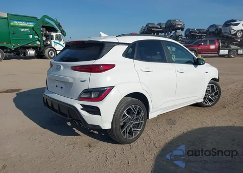 2022 Hyundai Kona N Line z USA, uszkodzony, nr VIN KM8K33A30NU905389